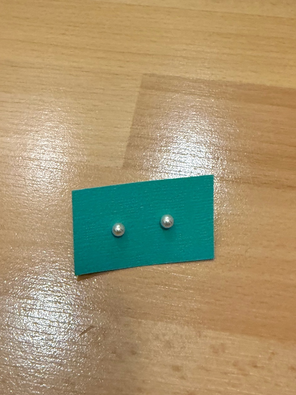 White pearl Ball Stud Earrings